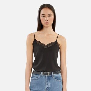 THE KOOPLES Black Silk Camisole Top